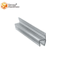 WP-H06 PVC material bathroom waterproof fit for 6-12mm rubber seal strip  shower door weather seal strip